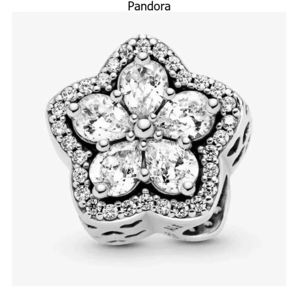 Pandora Silver Flower Bracelet Charm